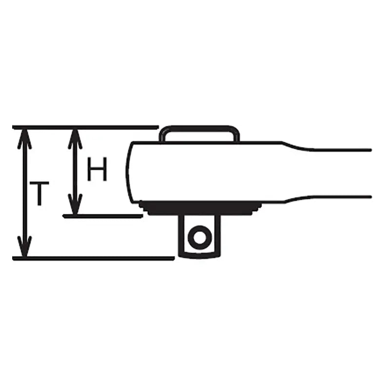 Ko-ken Tools 1/4 Sq. Dr. Ratchet Handle 44 teeth Length 125mm Metal Handle Ko-ken Tools