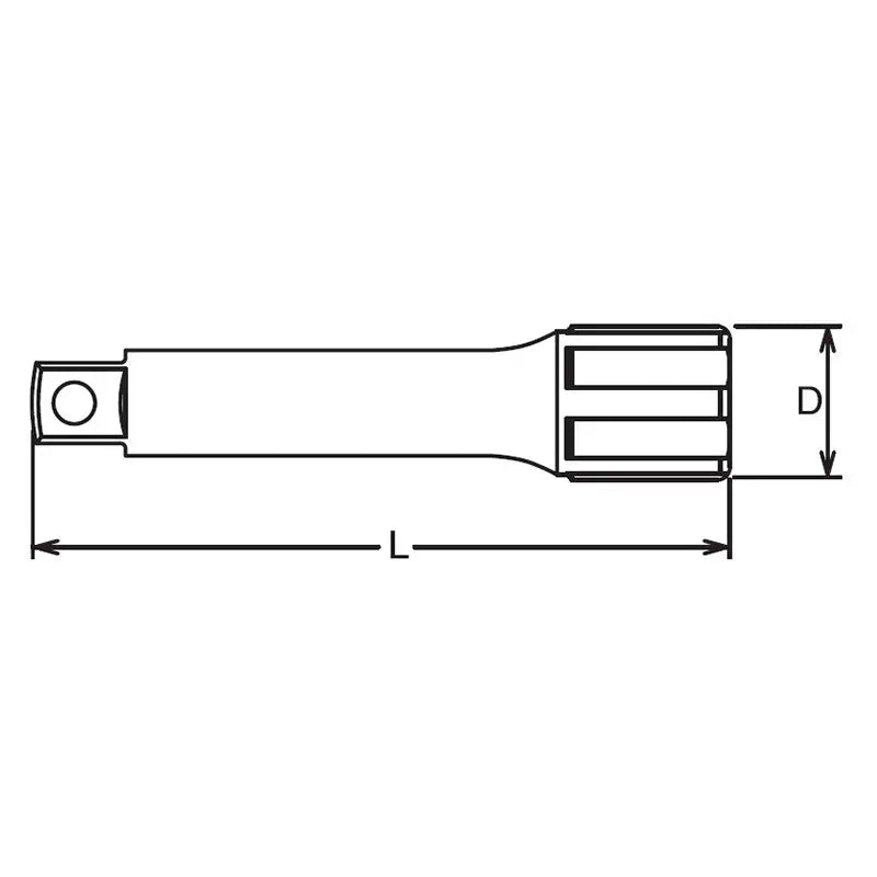 Ko-ken Tools 1/4 Sq. Dr. Extension Bar 1/4 Square Length 200mm Ko-ken Tools