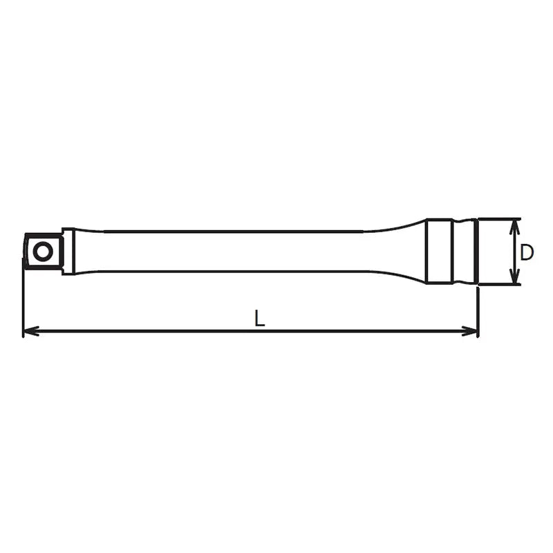 Ko-ken Tools 1/4 Sq. Dr. Extension Bar 1/4 Square Length 100mm Z-series Ko-ken Tools