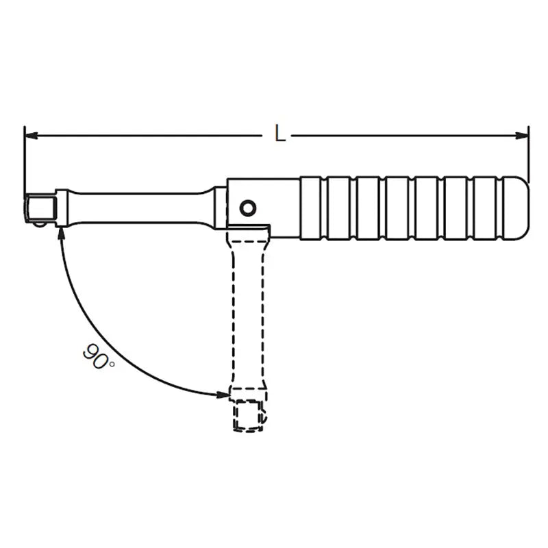 Ko-ken Tools 1/4 Sq. Dr. Spinner Handle Folding Length 160mm Ko-ken Tools