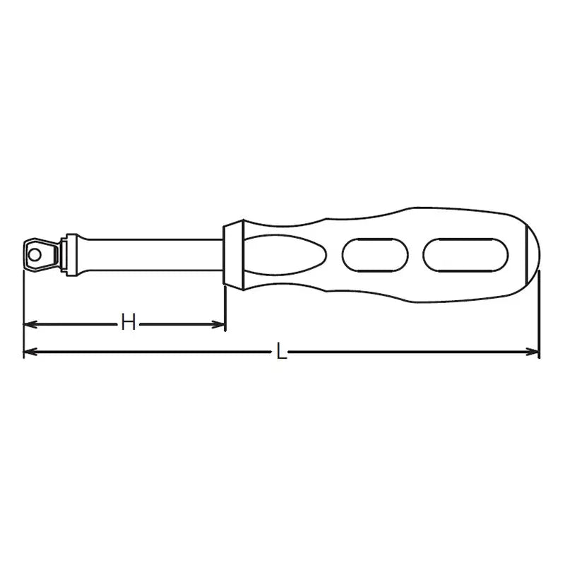 Ko-ken Tools 1/4 Sq. Dr. Spinner Handle Wobble-Fix Length 150mm Ko-ken Tools