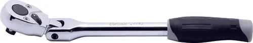 Ko-ken Tools 1/4 Sq. Dr. Ratchet Handle 20 teeth Length 161mm Flexible Head Plastic Handle Ko-ken Tools