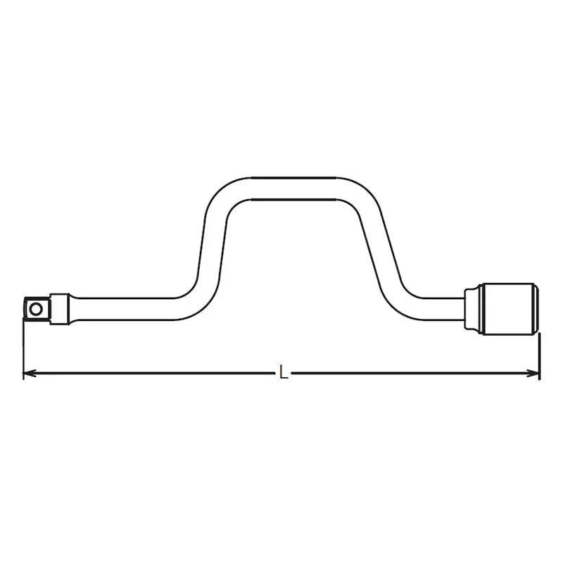 Ko-ken Tools 1/4 Sq. Dr. Speed Handle Length 350mm Ko-ken Tools