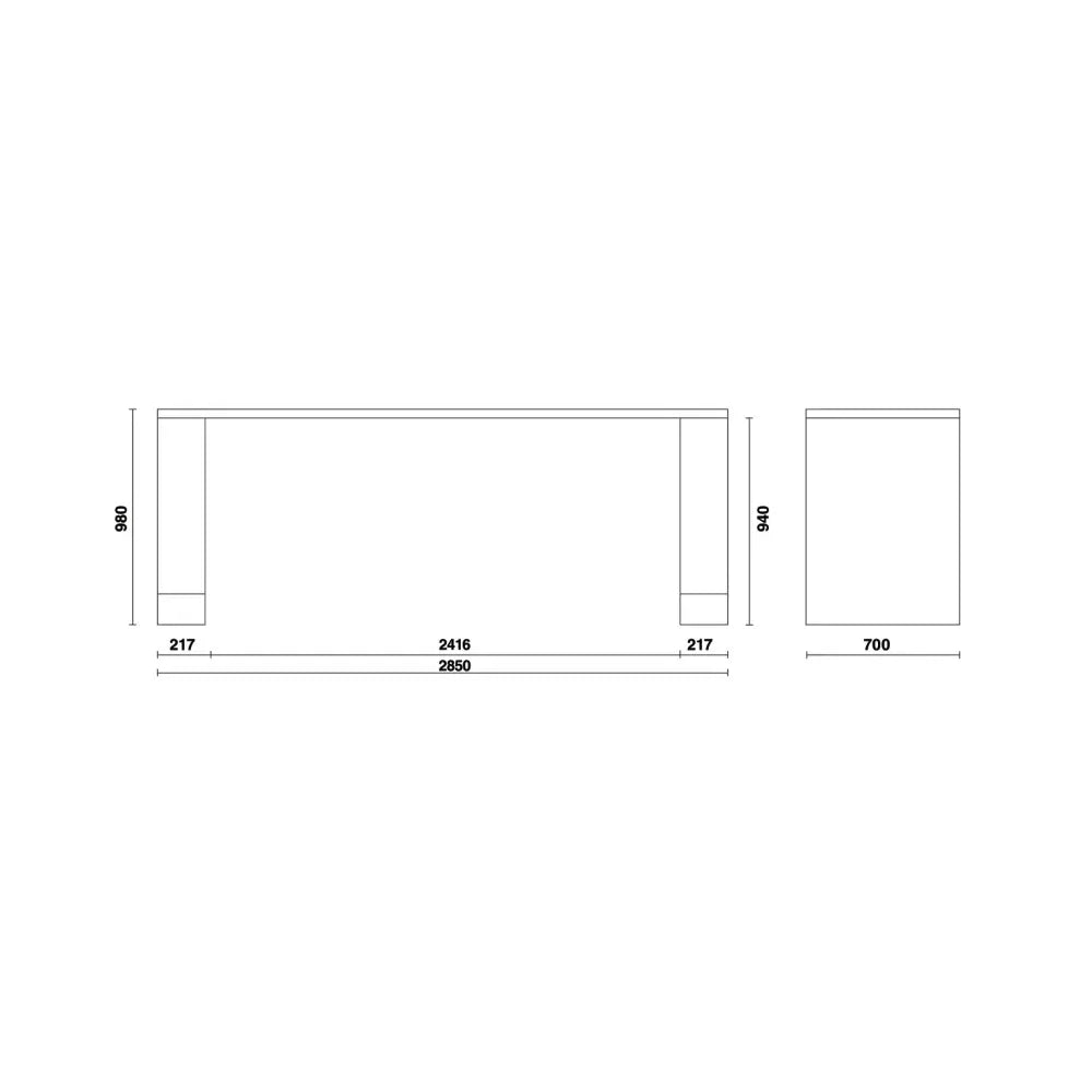 Beta Tools (Article# C55BO/2.8) 2.8M Long Workbench for Workshop Equipment Combination RSC55, Orange - BT 55000261 Beta Tools