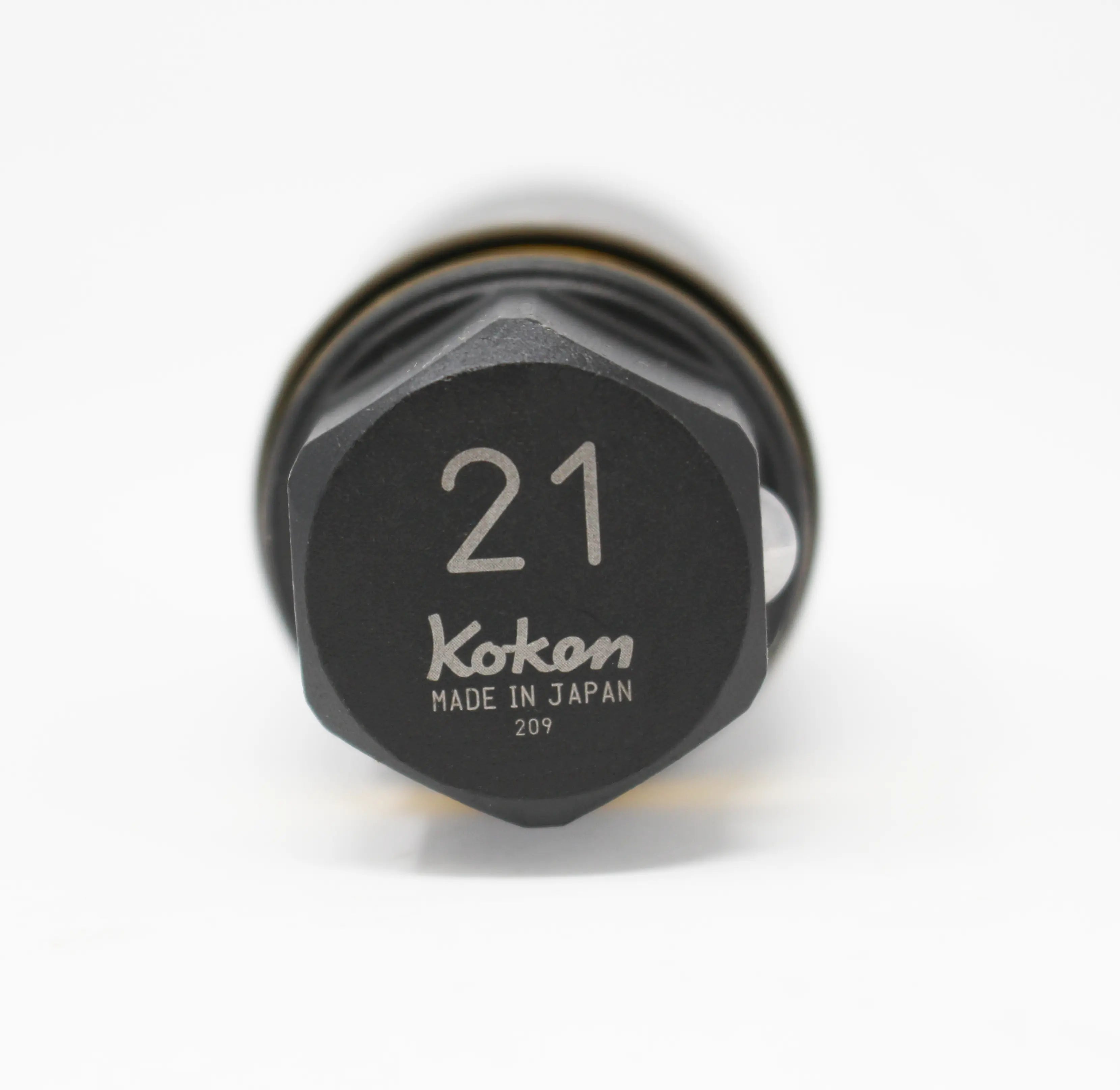 Ko-ken Tools 21 Hex Dr. Wheel Nut Adaptor Socket 21mm Extra Thin walled Length 55mm Color coded Protector Ko-ken Tools
