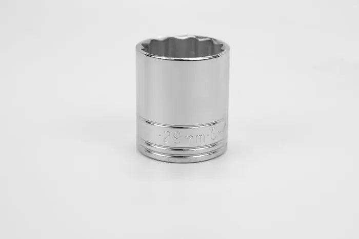 SK Tools - 29 mm 1/2" Drive 12 Point Metric Standard Chrome Socket - 40329 SK Tools