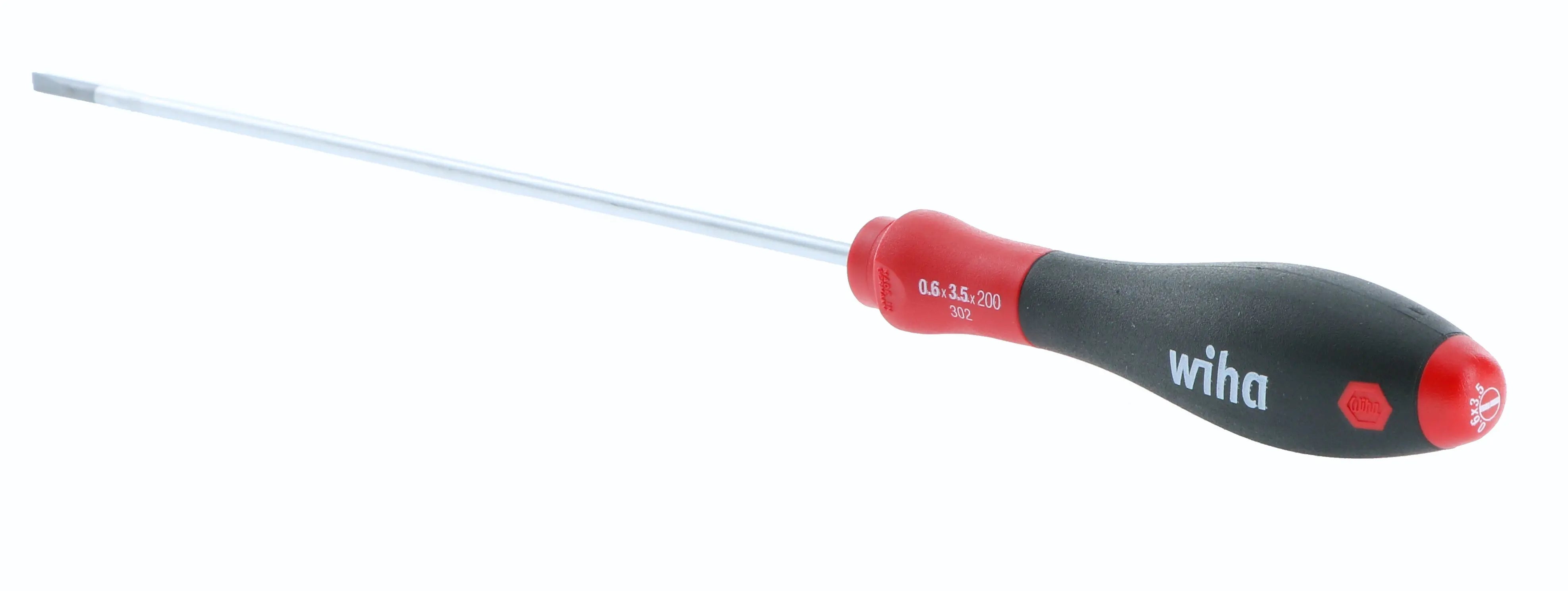 Wiha 30212, SoftFinish® Slotted Screwdriver 3.5mm Wiha