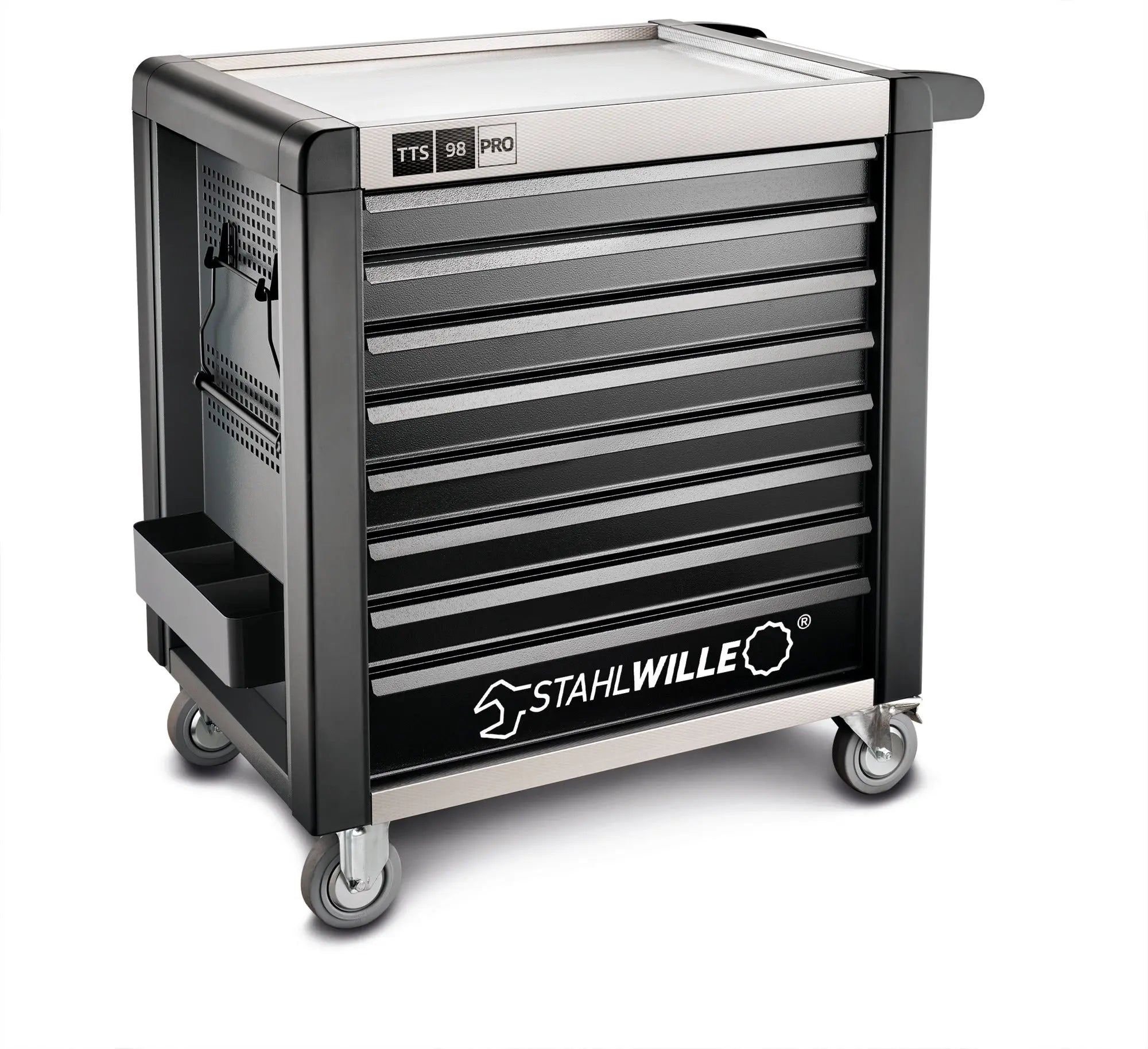 Stahlwille 8-Drawer Anthracite and Black Tool Trolley, Load Capacity 1400 Kg - ST 81200172 Stahlwille