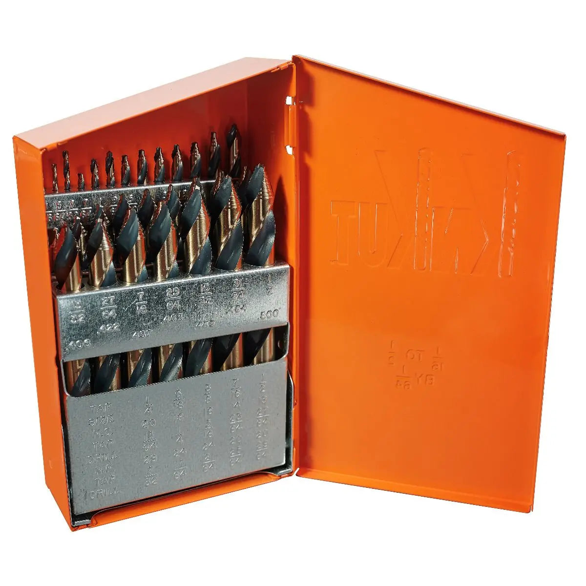 KnKut Set of 29 Step Point Mechanics Length Drill Bit, 1/16 in - 1/2 in by 64ths - 29KK10 KnKut