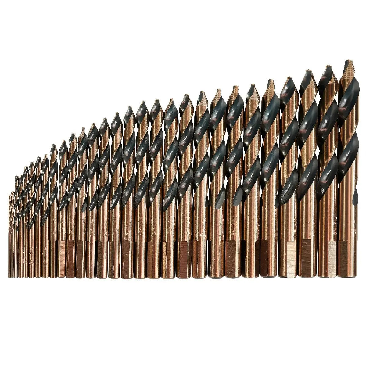 KnKut Set of 29 Step Point Mechanics Length Drill Bit, 1/16 in - 1/2 in by 64ths - 29KK10 KnKut