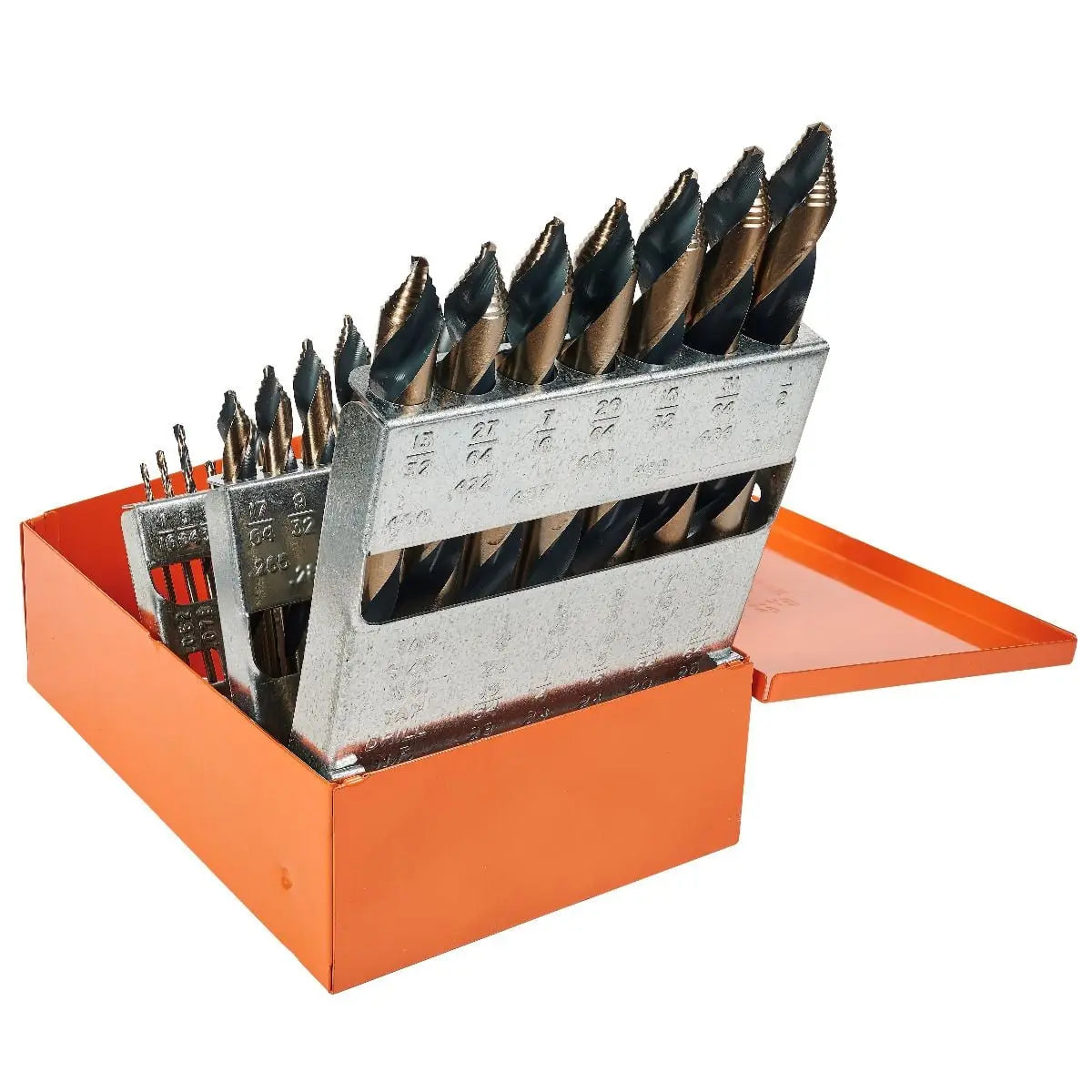 KnKut Set of 29 Step Point Mechanics Length Drill Bit, 1/16 in - 1/2 in by 64ths - 29KK10 KnKut