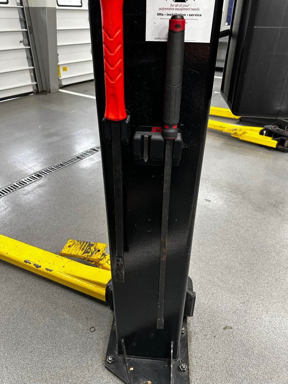 STS Auto Design Magnetic Pry Bar Holder for Secure Tool Storage - STSPB1