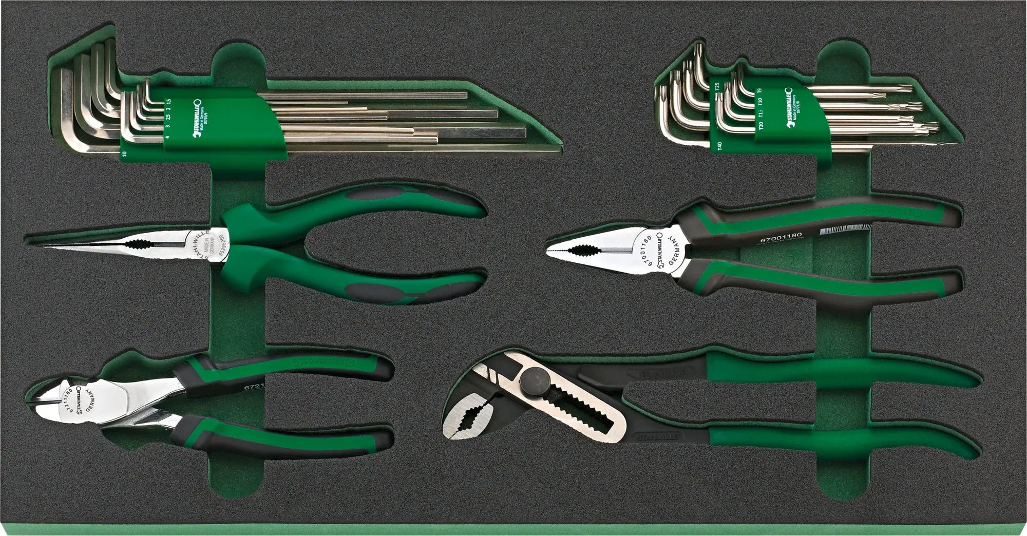 Stahlwille Set of 159 Assortment Tools with TCS Insert and Tool Trolley - ST 97842804 Stahlwille