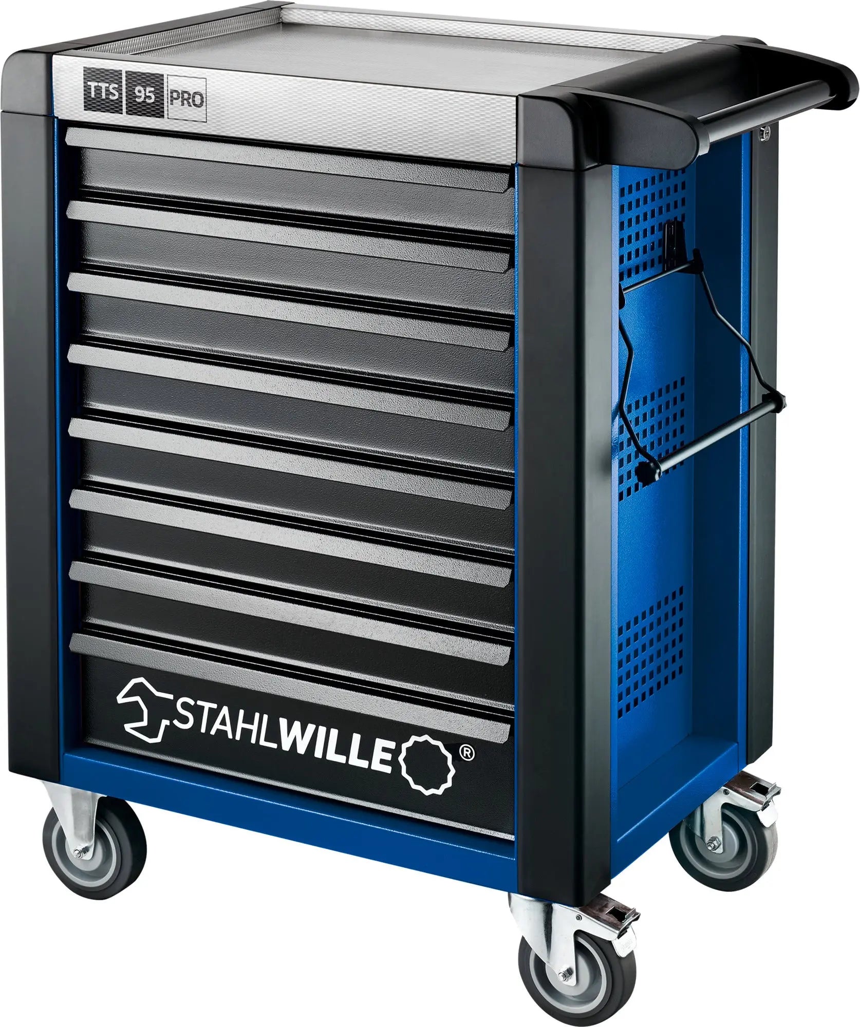 Stahlwille 8-Drawer Blue and Black Tool Trolley, Load Capacity 750 Kg - ST 81200167 Stahlwille