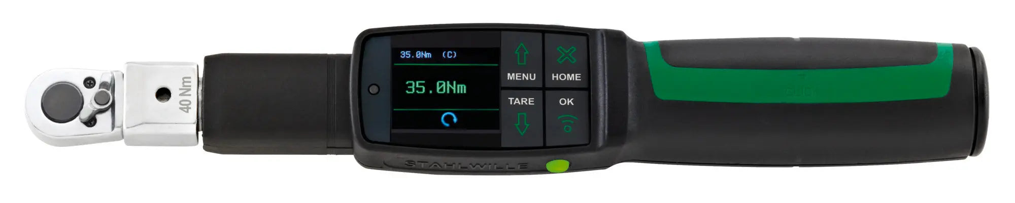 Stahlwille MANOSKOP Electromechanical Angle Torque Wrench with Insert Ratchet, 4 - 40 Nm - ST 96501004 Stahlwille
