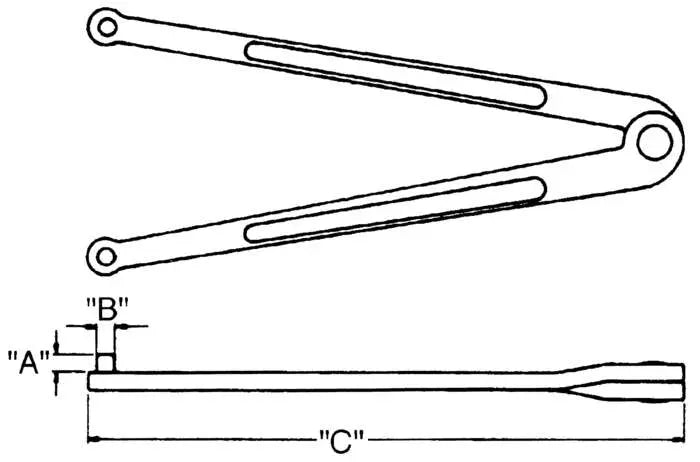 Wright Tool Adjustable Face Black Industrial Spanner Wrench, Extreme Capacity 4 in - WT 9638 Spanner Wrench Wright Tool