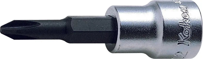 Ko-ken Tools 3/8 Sq. Dr. Bit Socket PH2 Length 60mm Ko-ken Tools