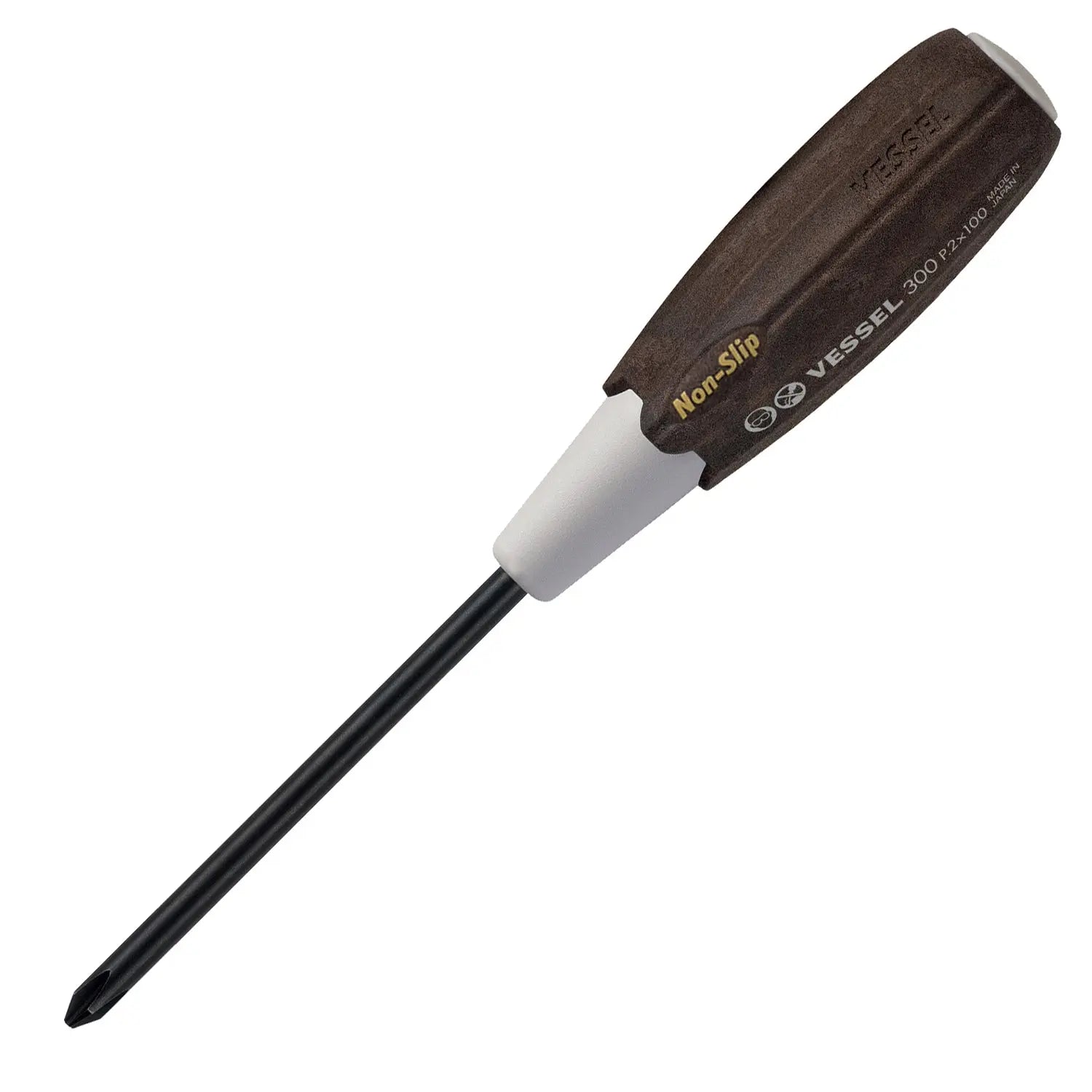 Vessel Tools Wood-Compo Screwdriver, PH2 x 100mm - VL 300P2100 Vessel Tools