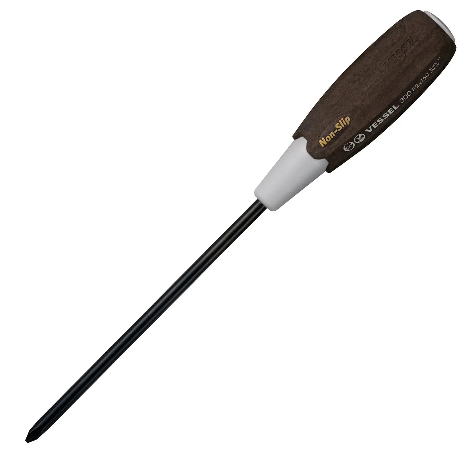 Vessel Tools Wood-Compo Screwdriver, PH2 x 150mm - VL 300P2150 Vessel Tools