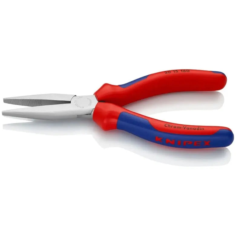 Knipex Flat Tips Long Nose Plier, 6-1/4 in - KN 30 15 160 Knipex
