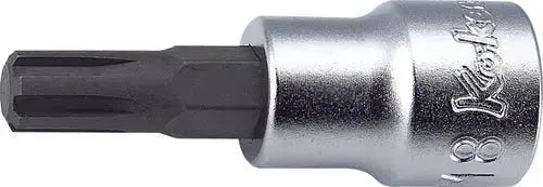 Ko-ken Tools 3/8 in Square Drive Bit Socket, M4, 50mm Long - 3027.50-M4