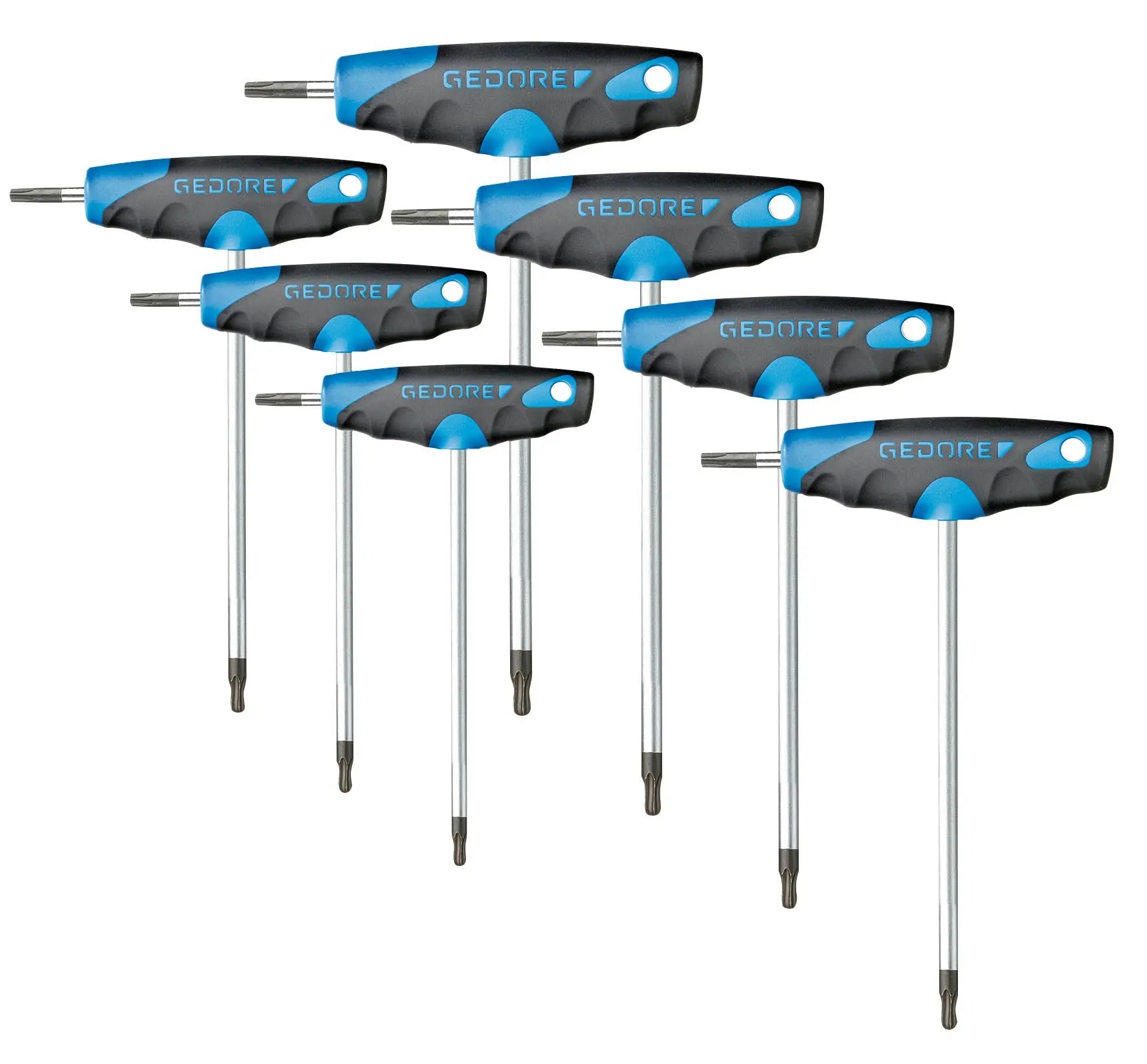 Gedore DT 2143 KTX-007 Hexagon Allen Key set, 7 pcs. 3037398 Gedore