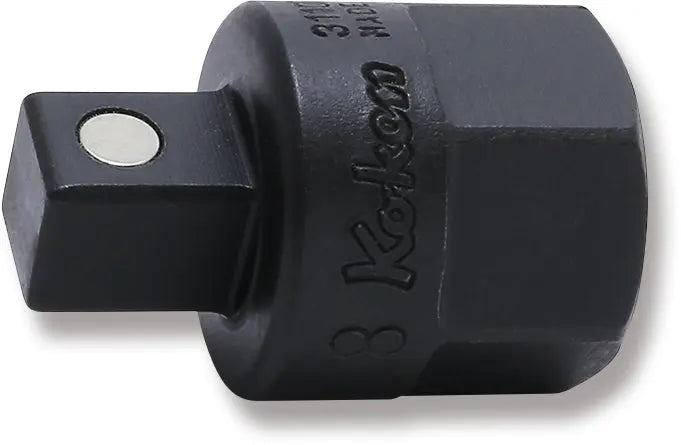 Ko-ken Tools 3/8 Sq. Dr. Bit Socket 8mm Square Length 28mm For Drain Plug Magnet / Outer Hex 17mm Ko-ken Tools
