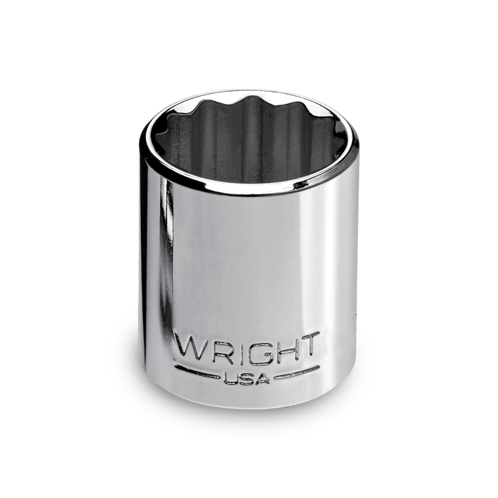 Wright Tool 1/2 in Drive 12-Point Standard Metric Polished Hand Socket, 27mm - WT 41-27MM Socket