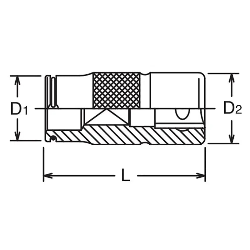 Ko-ken Tools 3/8 Sq. Dr. Tap Holder S2.7mm R3.5mm Length 40mm Ko-ken Tools