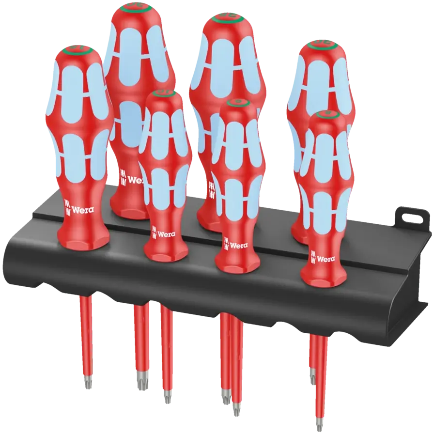 Wera Set of 7 3167 i/7 Stainless Steel TORX Screwdriver with Rack - WE 05022767001 