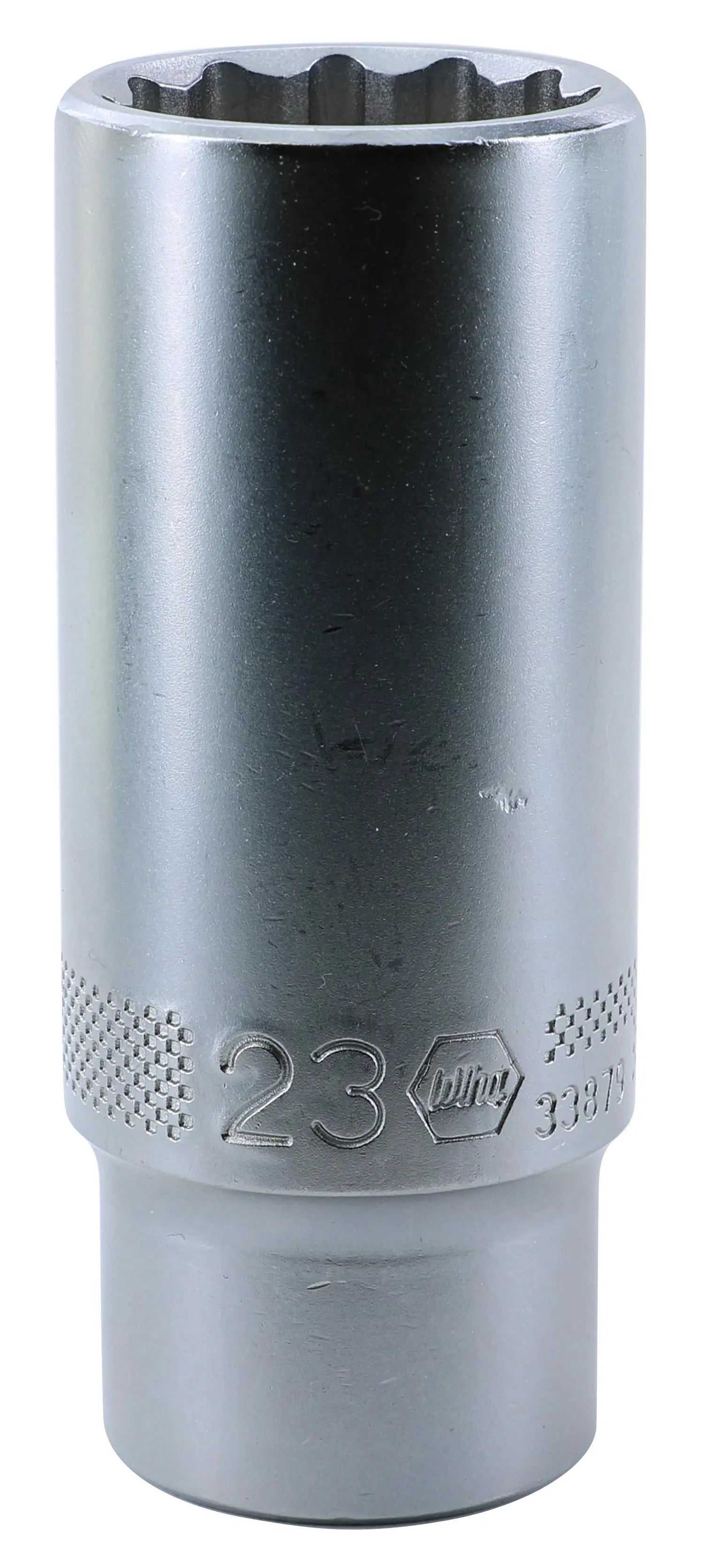 Wiha 33879, 1/2" Drive Deep Socket, 12 Point, 23.0mm Wiha
