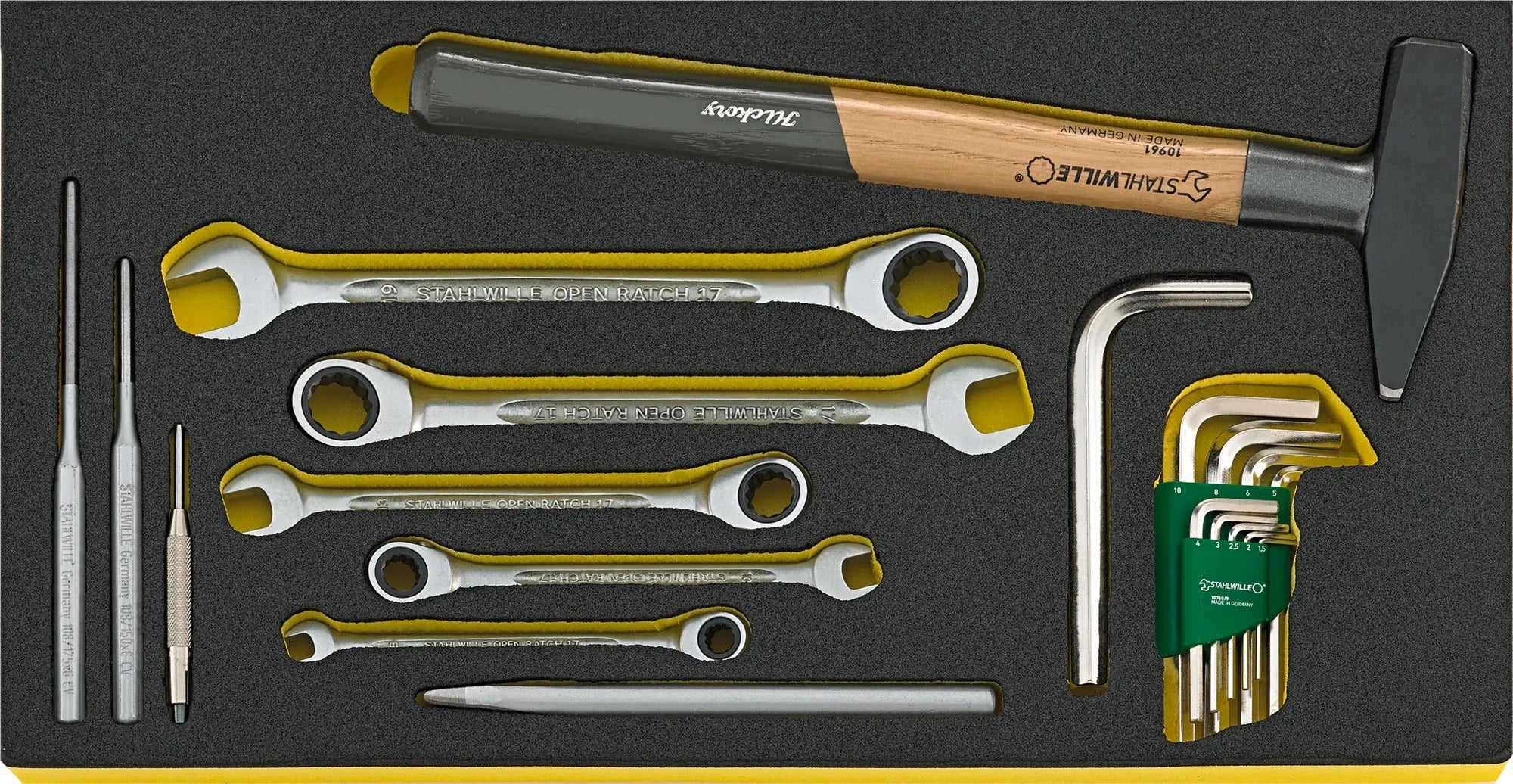 Stahlwille Set of 104 Assortment Tool for Trolley No. 13217 with TCS Insert - ST 97830207 Stahlwille