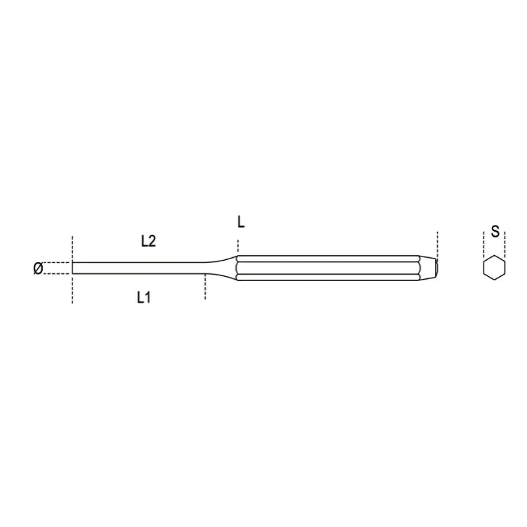 Beta Tools (Article# 31 6) 6mm Pin Punch - BT 310006 Beta Tools