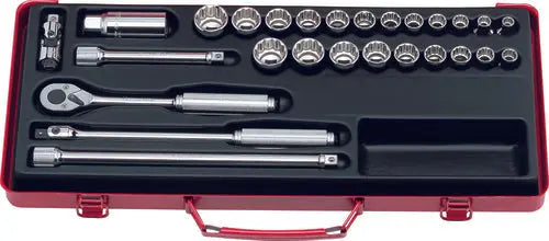 Ko-ken Tools 3/8 Sq. Dr. Socket set 6, 12 point 17 pieces Ko-ken Tools