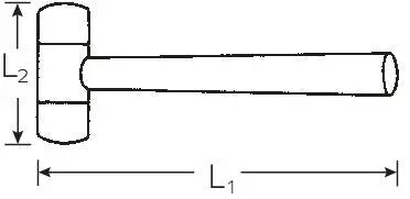 Stahlwille Rubber Composite Mallet, Striking Surface Diameter 75mm - ST 70140003 Stahlwille