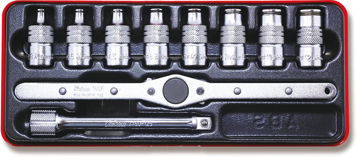 Ko-ken Tools 3/8 Sq. Dr. Tap Holder Set 10 pieces Ko-ken Tools