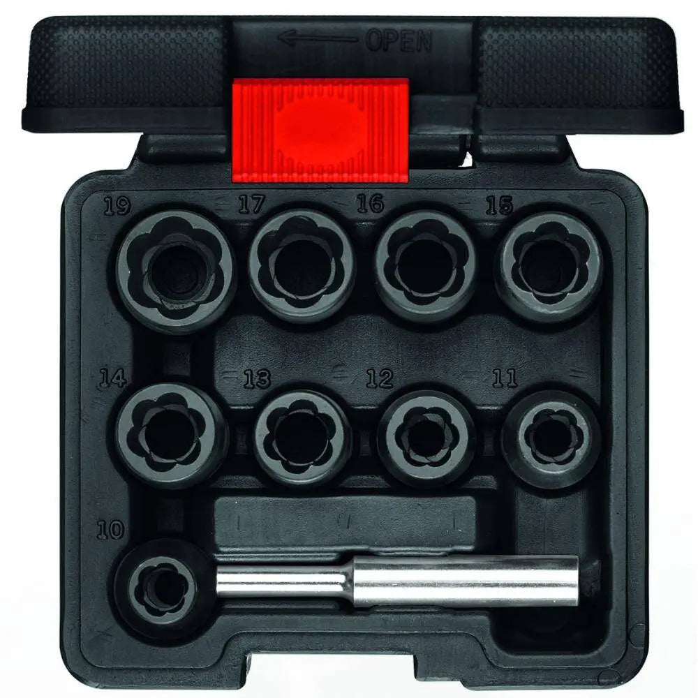 Gedore Red Set of 10 1/2 in Drive Extractor - GD 3300034