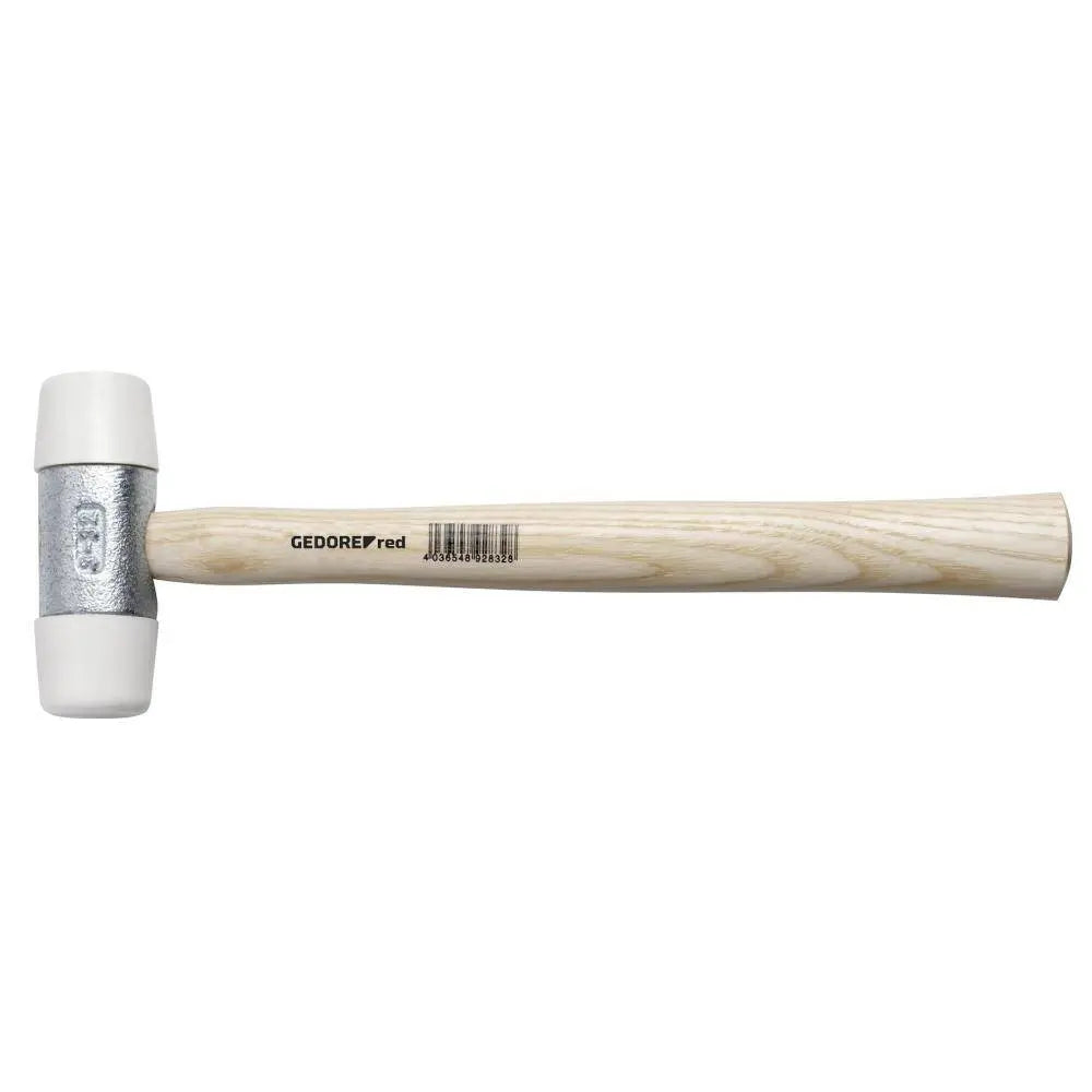 Gedore Red Nylon Hammer with Ash Handle, Head Diameter 30mm, 280mm Long - GD 3300744