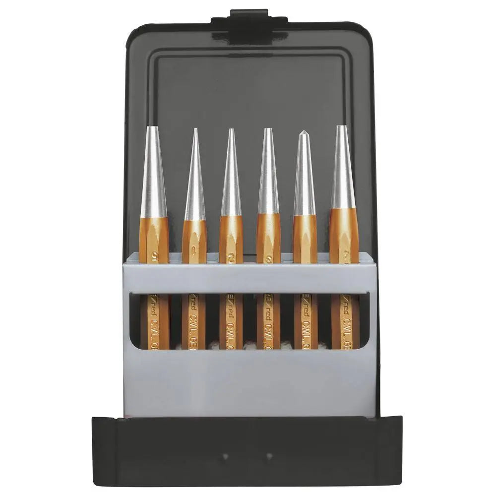 Gedore Red Set of 6 Drift and Centre Punch, 1 - 10mm - GD 3300825