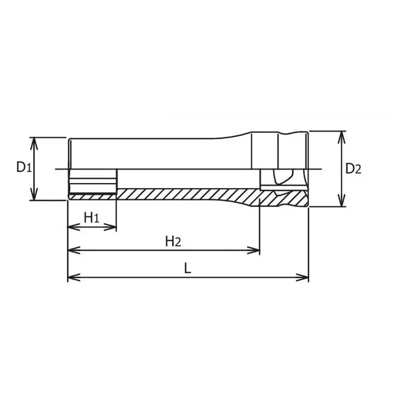 Ko-ken Tools 3/8 Sq. Dr. Z-series 6 point Metric Chrome Socket in 10mm Ko-ken Tools