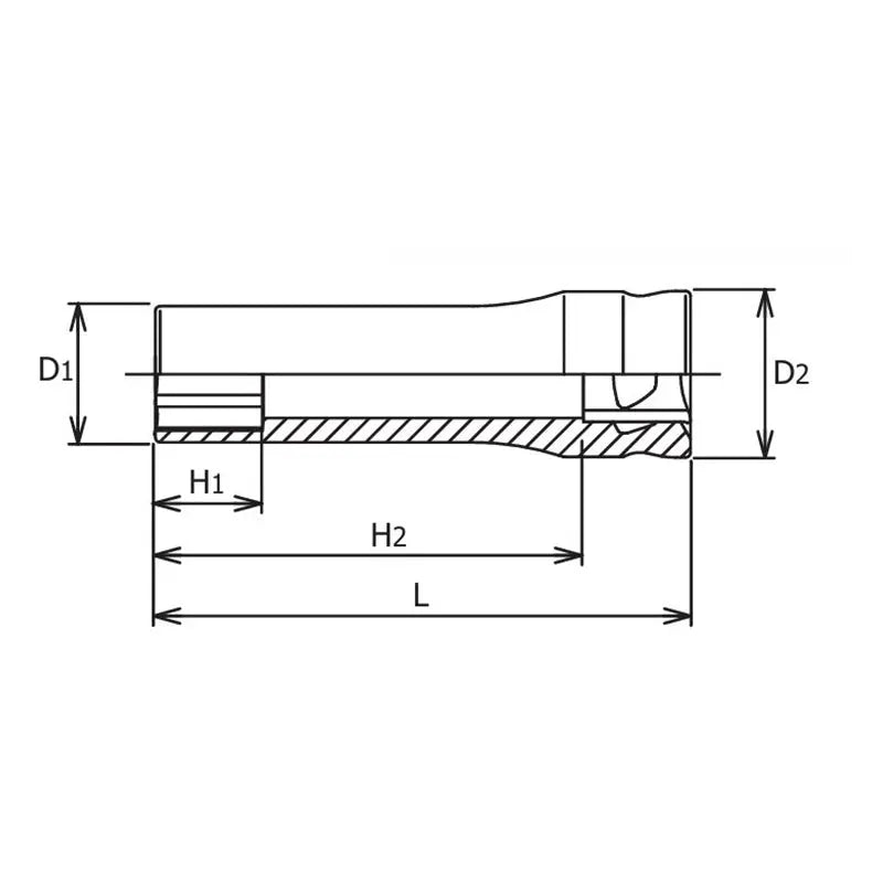 Ko-ken Tools 3/8 Sq. Dr. Z-series 6 point Metric Chrome Socket in 8mm Ko-ken Tools