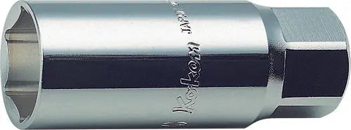Ko-ken Tools 3/8 Sq. Dr. Spark Plug Socket 20.8mm 6 point Length 70mm Rubber Ko-ken Tools