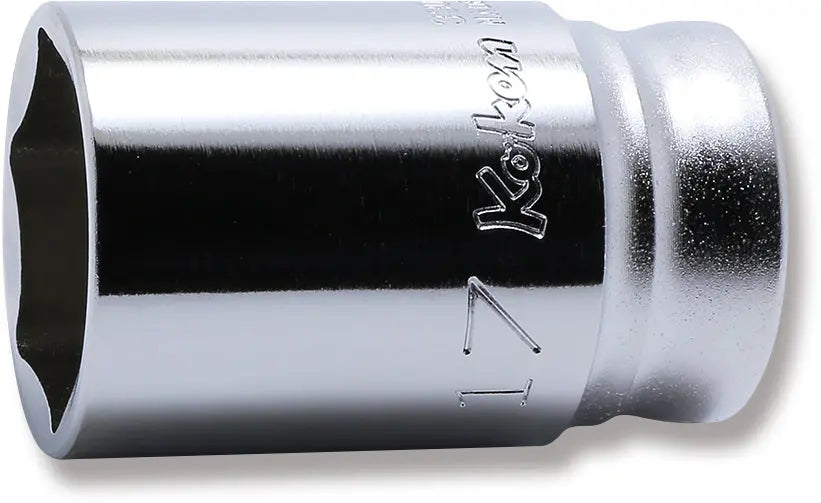 Ko-ken Tools 3/8 Sq. Dr. Z-series Metric Semi-Deep 6 point Chrome Socket - 17mm Ko-ken Tools