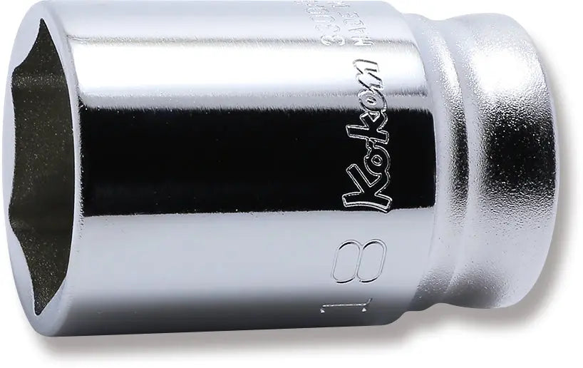 Ko-ken Tools 3/8 Sq. Dr. Z-series Metric Semi-Deep 6 point Chrome Socket - 18mm Ko-ken Tools