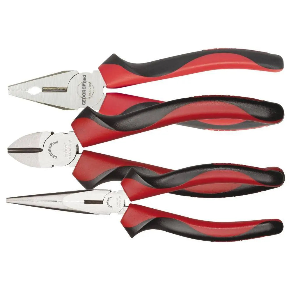Gedore Red Set of 3 2C-Handle Plier - GD 3301155