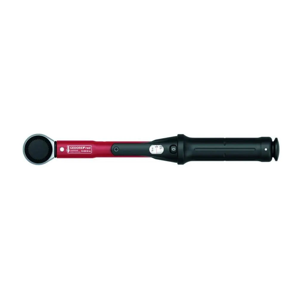 Gedore Red 1/4 in Drive Torque Wrench, 5 - 25 Nm - GD 3301214