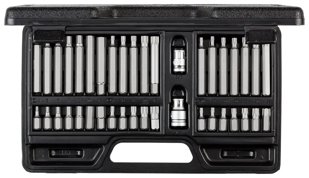 Gedore Set of 40 Bits, 10mm, TX+XZN+6-Edge - GD 3301572 Gedore