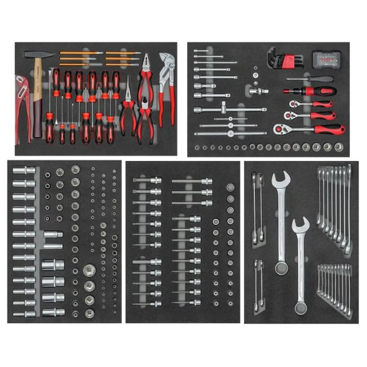 Gedore Red Set of 273 Tools with GEDWorker Workshop Trolley - GD 3301678