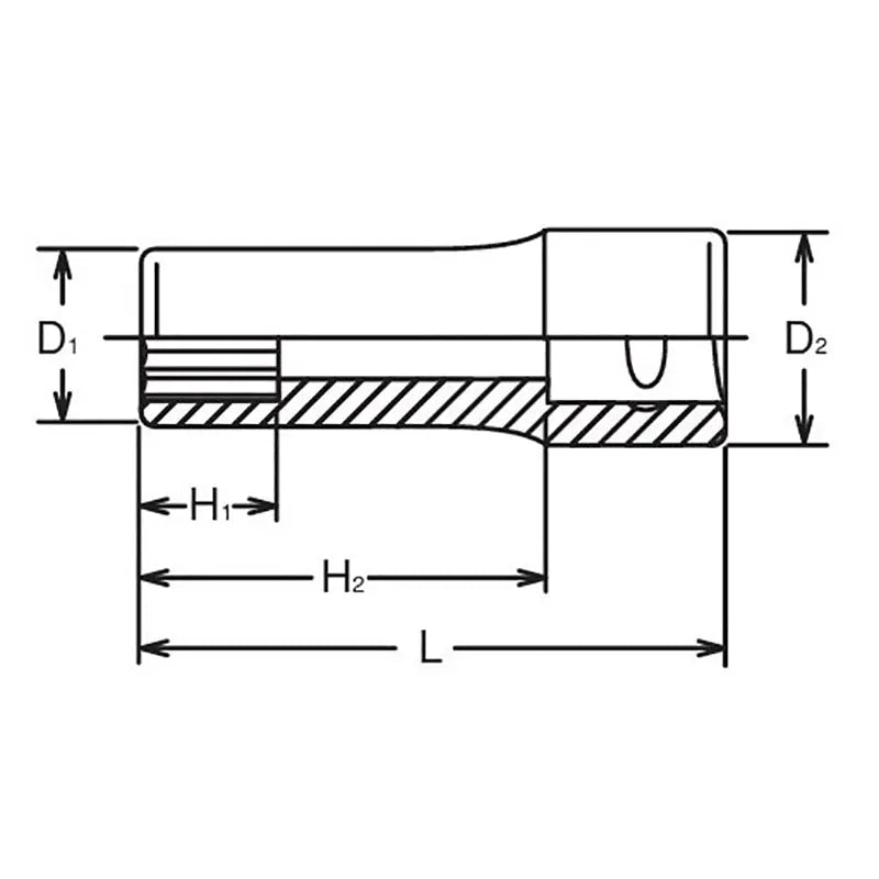 Ko-ken Tools 3/8 Sq. Dr. 12 point Deep Socket 3/16 Ko-ken Tools