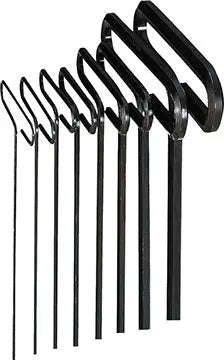 Eklind Set of 8 Long Standard Grip Hexagon T-Key with Pouch - EK 33168 Hexagon T-Key Set Eklind